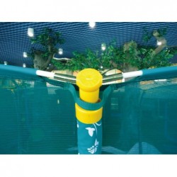 Różowa trampolina z siatką 396 x 260 cm KOGEE CO. TR-1302-E2-7G-P1 | Basenyweb