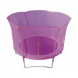 Różowa trampolina z siatką 423 x 260 cm KOGEE CO. TR-1402-E2-7G-P1