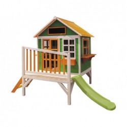 Zielono-pomarańczowy domek zabaw dla dzieci Flam z Masgames MA800595