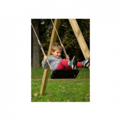 Columpio Individual de Madera Cuadrada Karai Deluxe Adultos Masgames MA700068 | PiscinasDesmontable