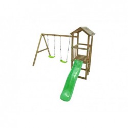 Parque Infantil de Madera Carlit M con Columpio Doble Masgames MA700250 | PiscinasDesmontable