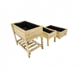 Mesas de Cultivo Fortis de Madera Pack 3 Masgames MA600703 | PiscinasDesmontable