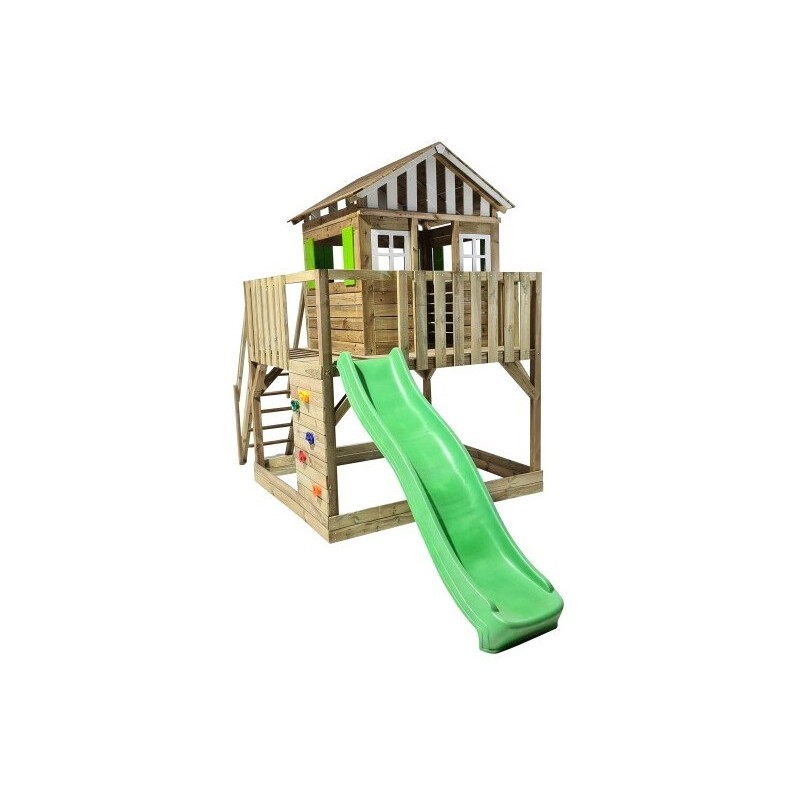 Casita jardín para niños de madera MASGAMES LOLLIPOP blanca