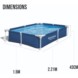 Odpinany basen bestway 56401 221 x 150 x 43 cm | Basenyweb