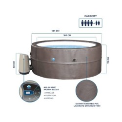 Spa półsztywne NetSpa Vita Premium 73x184cm z meblami | Basenyweb