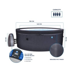 Spa półsztywne NetSpa Vita 73x193cm z meblami | Basenyweb