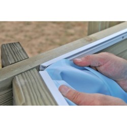 Liner do basenu drewnianego Gre 372x222x114 cm F7900962 | Basenyweb