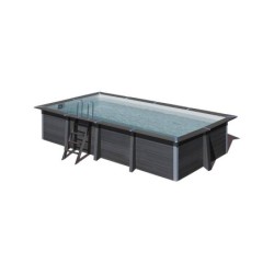 Drewniany basen prostokątny 606x326x124 cm marki Gre KPCOR60N | Basenyweb