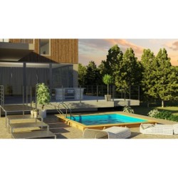 Drewniany basen Carra 305x305x119 cm Gre WPCARR3 | Basenyweb