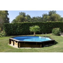 Drewniany basen oktagonalny Vasto 428x136 cm firmy Gre 790302 | Basenyweb