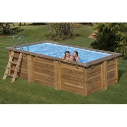 Drewniany basen Marbella 2 prostokątny 420x270x117 cm firmy Gre 7900962