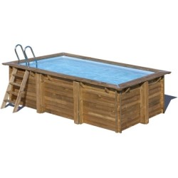 Drewniany basen Marbella 2 prostokątny 420x270x117 cm firmy Gre 7900962 | Basenyweb