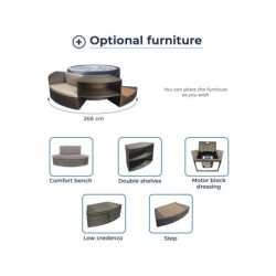Grupa 5 mebli do spa NetSpa Vita 140 | Basenyweb