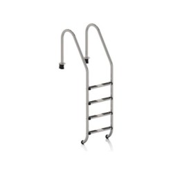 Standardowa stalowa drabinka z 4 stopniami do basenów wkopanych Gre 4027216