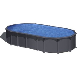 Basen owalny Dream Pool seria Anthracite o wymiarach 730 x 375 x 132 cm, kolor antracytowy KITPROV7388GY