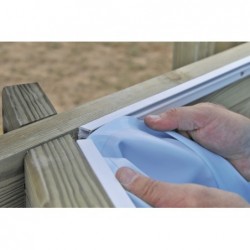 Liner do drewnianego basenu 672x472x146 cm. Gre 786334 | Basenyweb