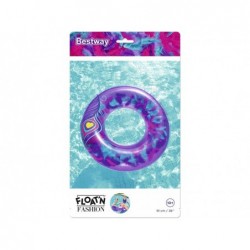 Nadmuchiwany pływak fiolet z piórami 91 cm. Bestway 36153 | Basenyweb